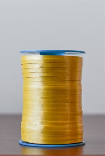 Gold Crimped Ribbon Roll 3-Pack - Image 1