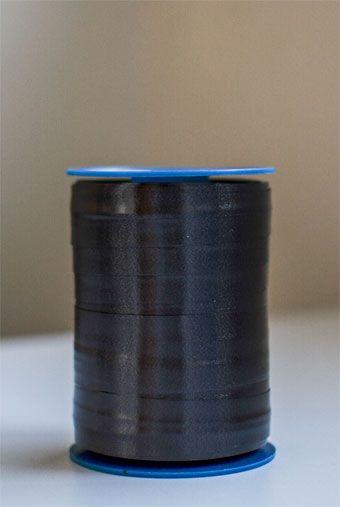 Black Smooth Ribbon 3/8" 275 Yds - 3-Pack