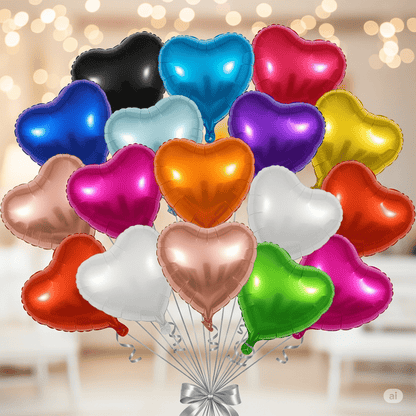 Custom Heart Foil Balloon – Premium 18" with Photo – Custom Foil Balloon by PixelCraft360, unique decoration for events and special gifts