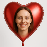 Custom Heart Foil Balloon – Premium 18" with Photo 1