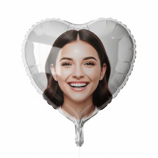 Custom Heart Foil Balloon – Premium 18" with Photo – Custom Foil Balloon by PixelCraft360, unique decoration for events and special gifts