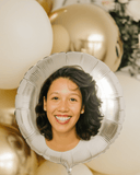 Custom Mother's Day Photo Balloon – 18” Round Personalized Foil Balloon Gift for Mom or Grandma – Custom Foil Balloon by PixelCraft360, unique decoration for events and special gifts