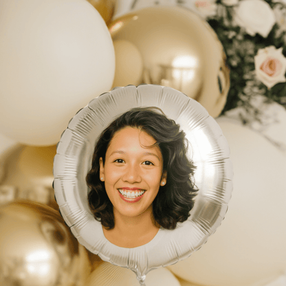 Custom Mother's Day Photo Balloon – 18” Round Personalized Foil Balloon Gift for Mom or Grandma – Custom Foil Balloon by PixelCraft360, unique decoration for events and special gifts