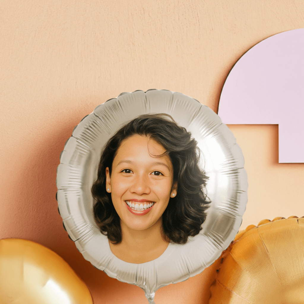 Custom Mother's Day Photo Balloon – 18” Round Personalized Foil Balloon Gift for Mom or Grandma – Custom Foil Balloon by PixelCraft360, unique decoration for events and special gifts