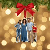 Custom Photo Ornaments – Clear Acrylic Double-Sided – Personalized Christmas Tree Decorations 1