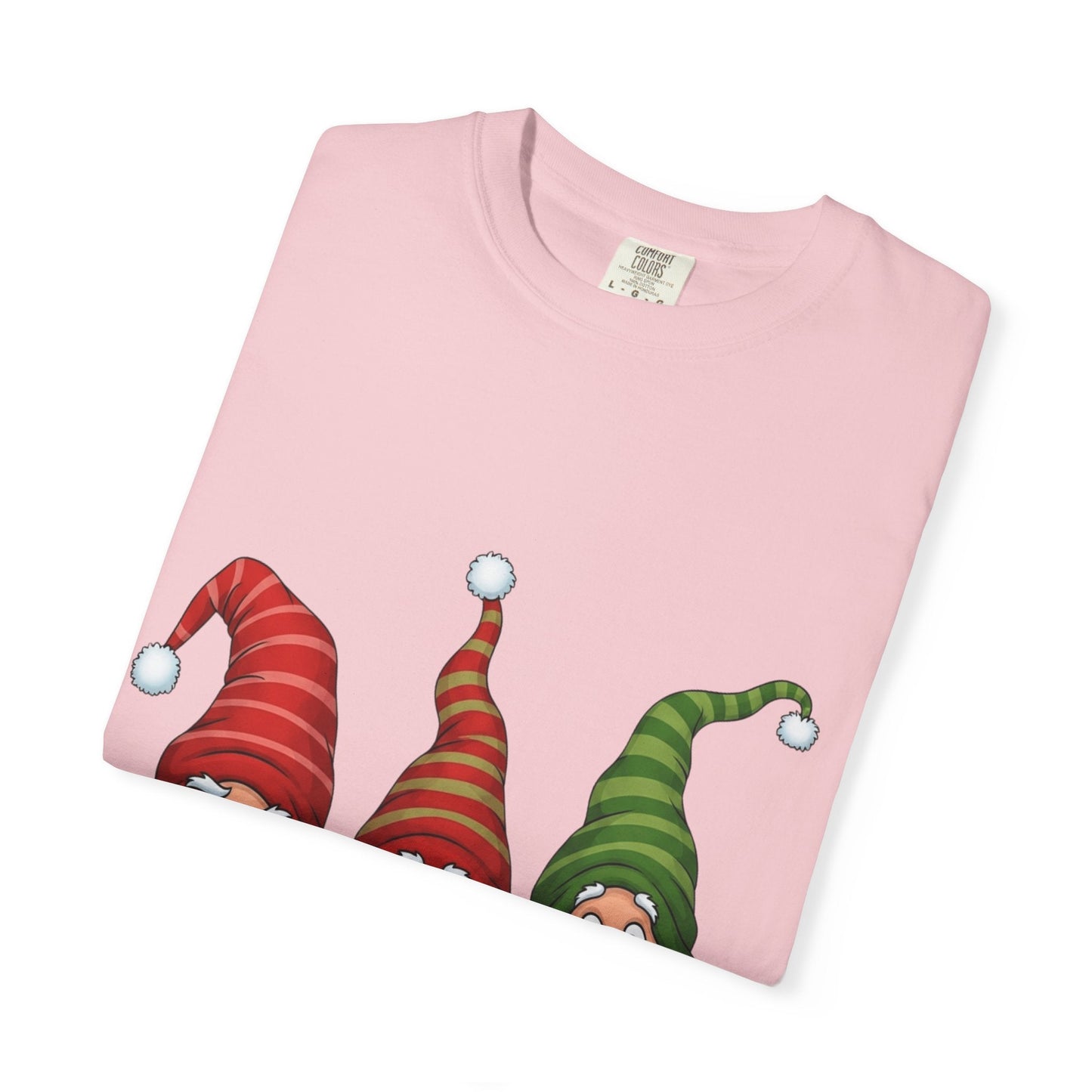 Festive Gnome Jamboree: Whimsical Christmas Gnomes, Cartoon Holiday IllustrationT-Shirt – Custom T-Shirt by PixelCraft360, unique decoration for events and special gifts