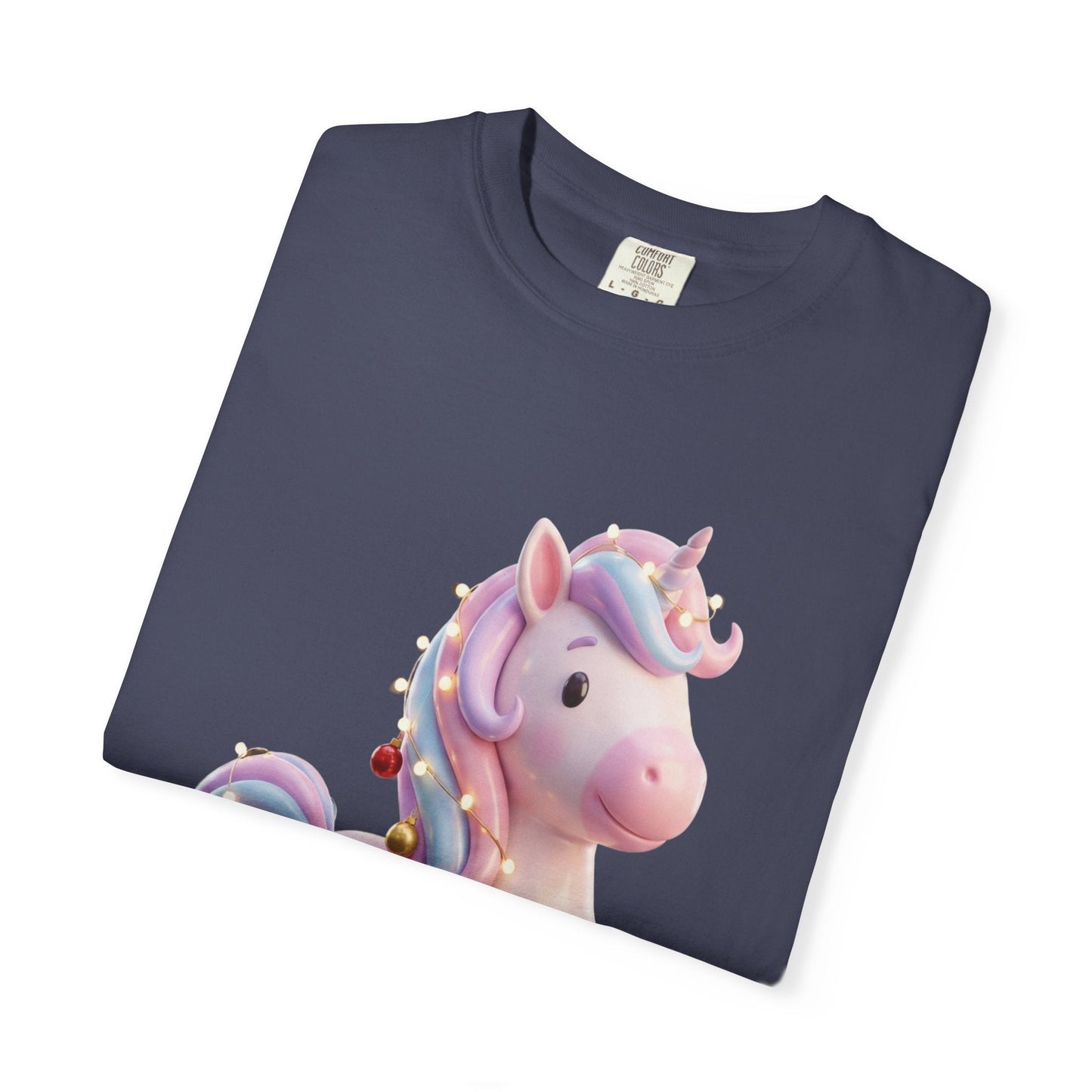 Festive Unicorn Magic: Holiday Sparkle, 3D Fantasy IllustrationT-Shirt – Custom T-Shirt by PixelCraft360, unique decoration for events and special gifts
