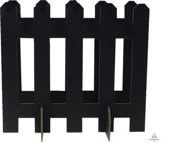Black Picket Fence Decoration - Party Supplies - Image 1