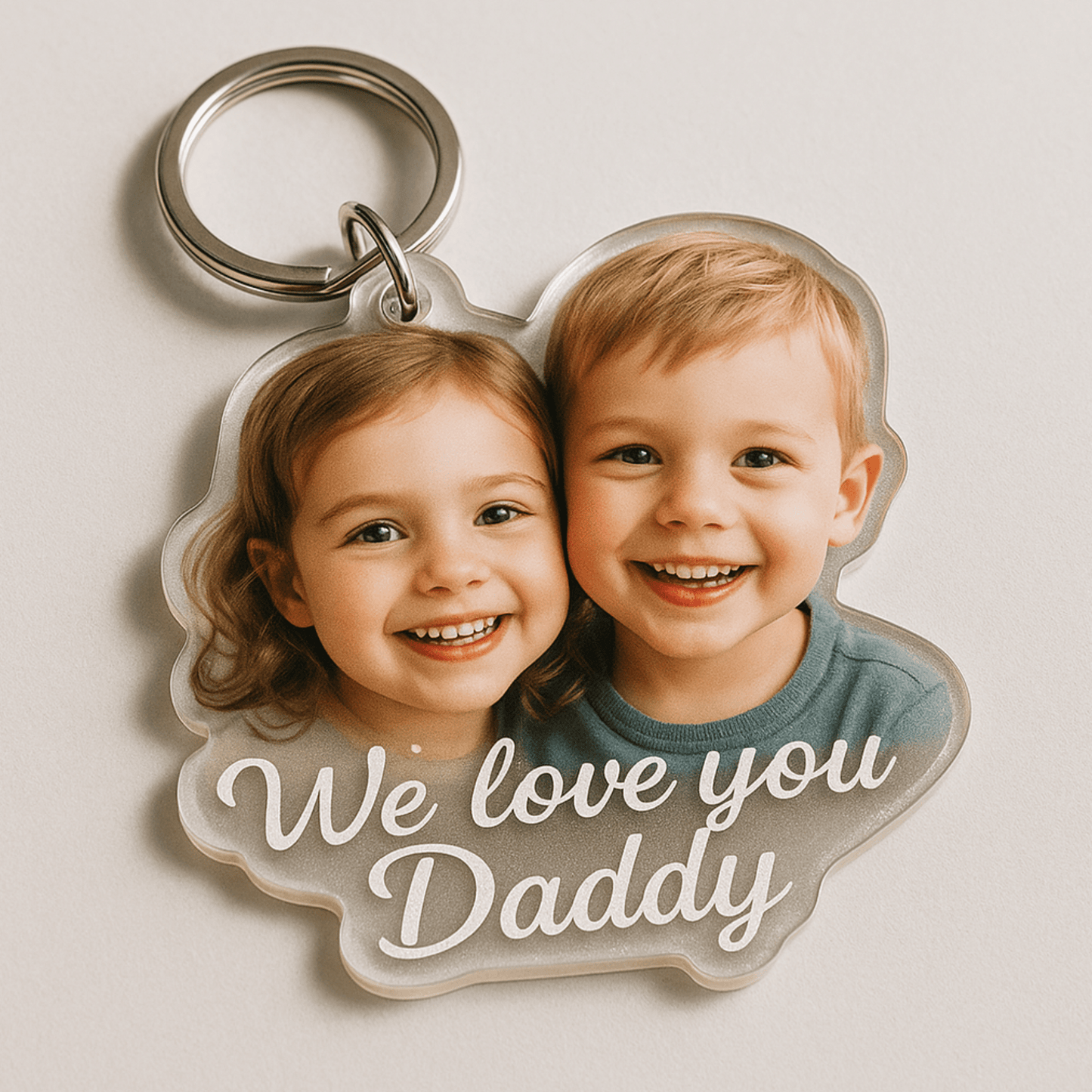 Giant 3.5″ Double‑Sided Custom Photo Acrylic Keychain – Personalized Gift – Custom Photo Gifts by PixelCraft360, unique decoration for events and special gifts