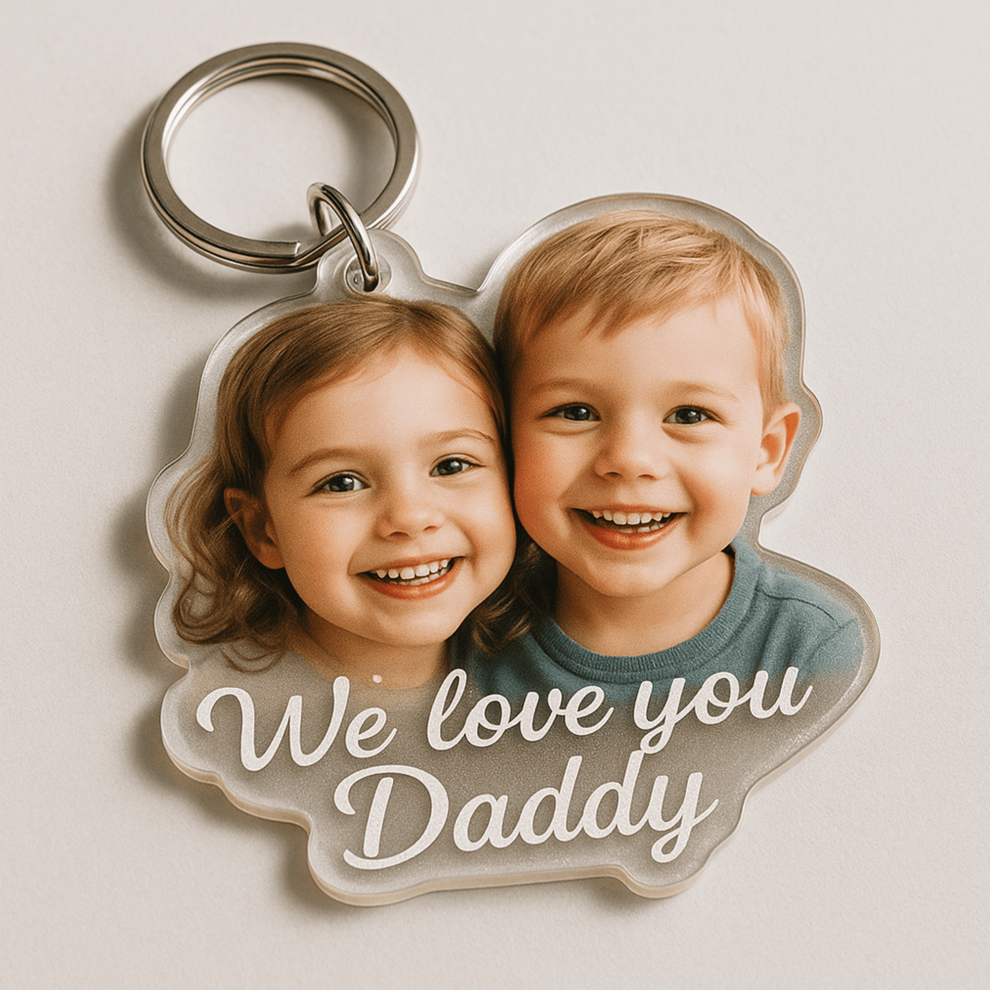 Giant 3.5″ Double‑Sided Custom Photo Acrylic Keychain – Personalized Gift – Custom Photo Gifts by PixelCraft360, unique decoration for events and special gifts