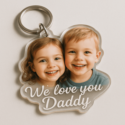 Giant 3.5″ Double‑Sided Custom Photo Acrylic Keychain – Personalized Gift – Custom Photo Gifts by PixelCraft360, unique decoration for events and special gifts