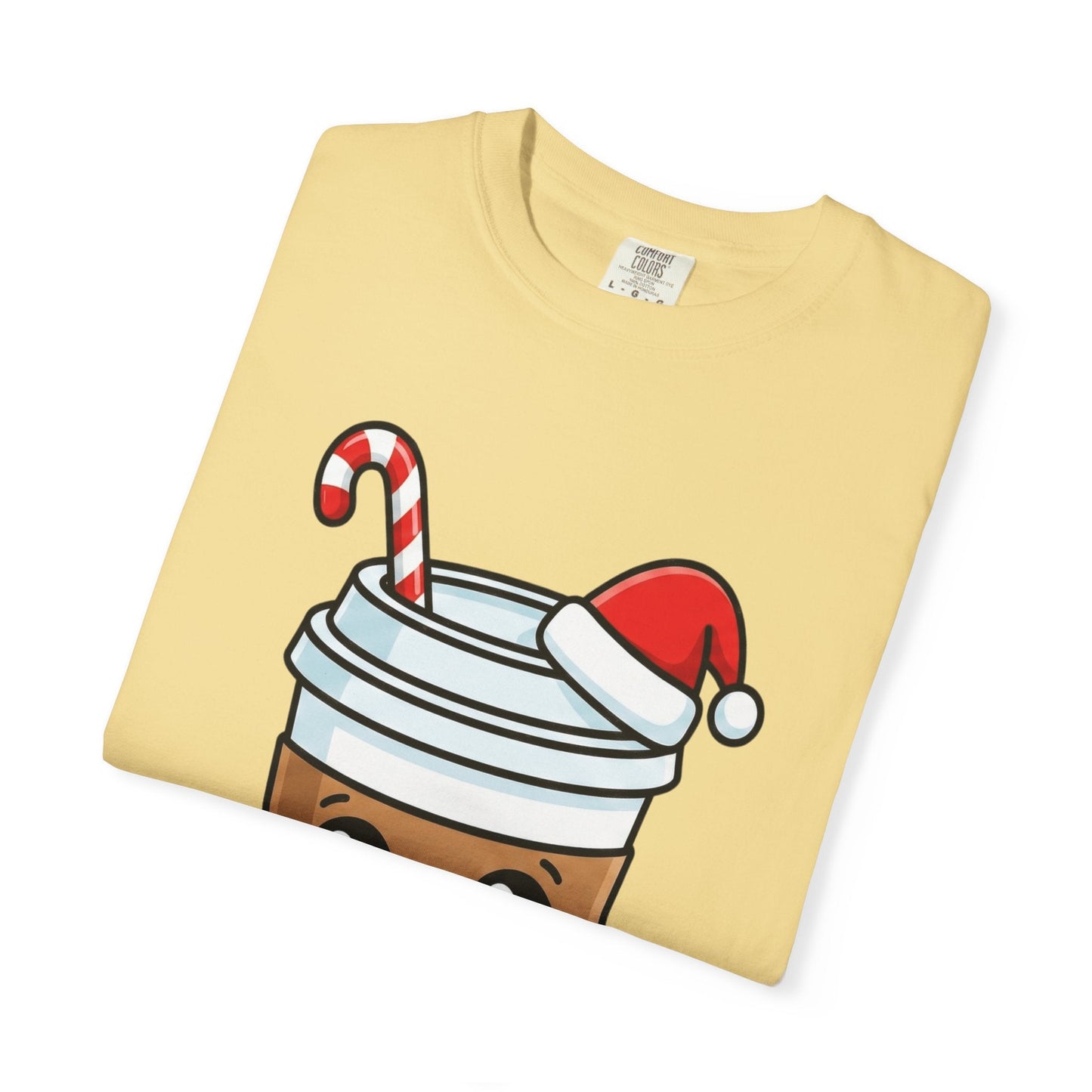 Holiday Brew Buddies: Festive Kawaii Coffee and Cookies, Cute Christmas Sticker ArtT-Shirt – Custom T-Shirt by PixelCraft360, unique decoration for events and special gifts