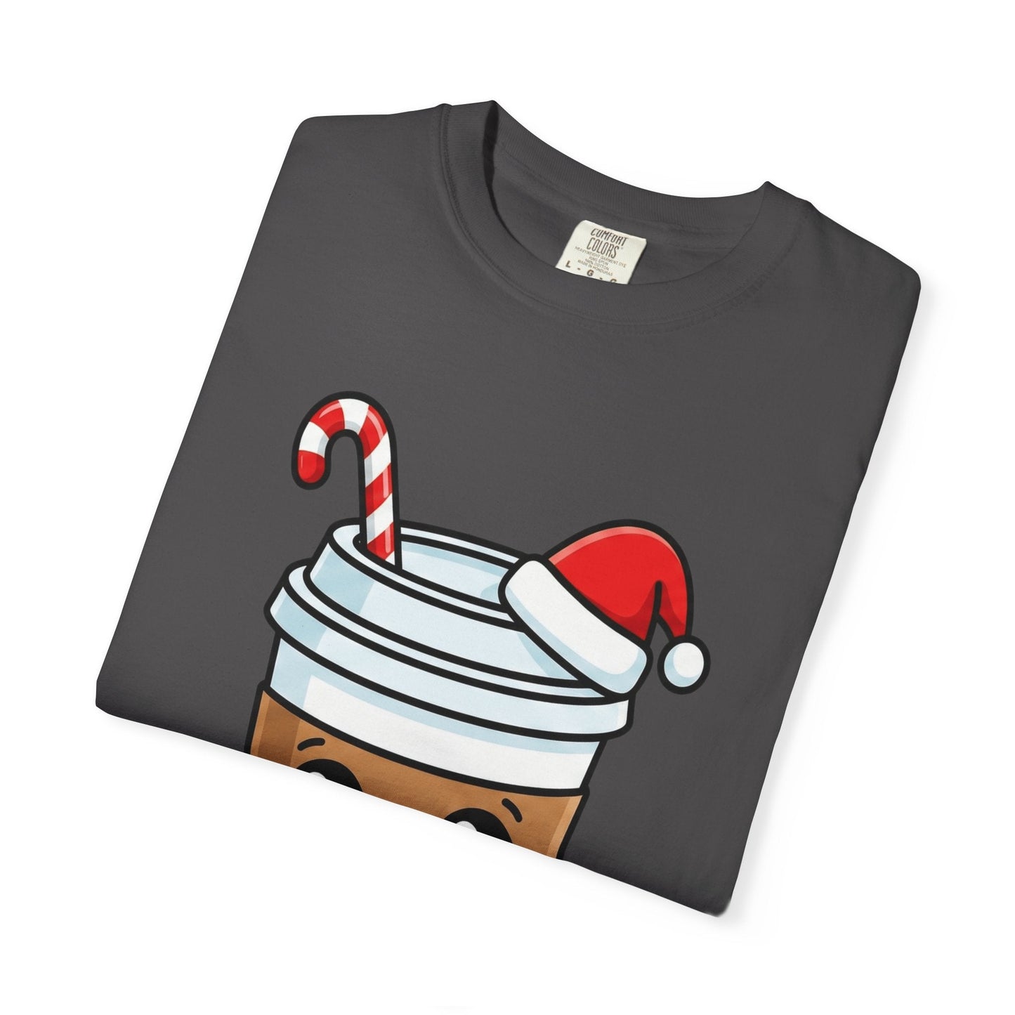 Holiday Brew Buddies: Festive Kawaii Coffee and Cookies, Cute Christmas Sticker ArtT-Shirt – Custom T-Shirt by PixelCraft360, unique decoration for events and special gifts