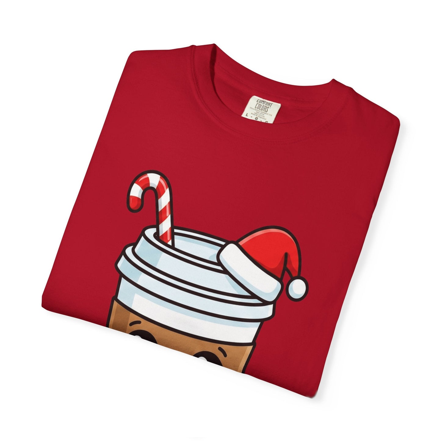 Holiday Brew Buddies: Festive Kawaii Coffee and Cookies, Cute Christmas Sticker ArtT-Shirt – Custom T-Shirt by PixelCraft360, unique decoration for events and special gifts