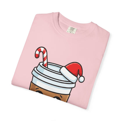 Holiday Brew Buddies: Festive Kawaii Coffee and Cookies, Cute Christmas Sticker ArtT-Shirt – Custom T-Shirt by PixelCraft360, unique decoration for events and special gifts