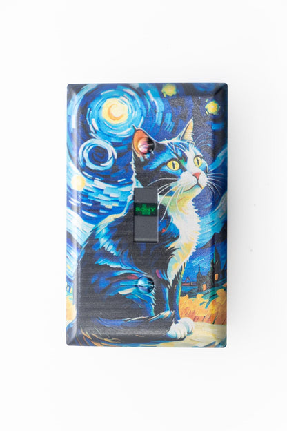 Starry Night Whiskers - Wall Plate Steel - 1