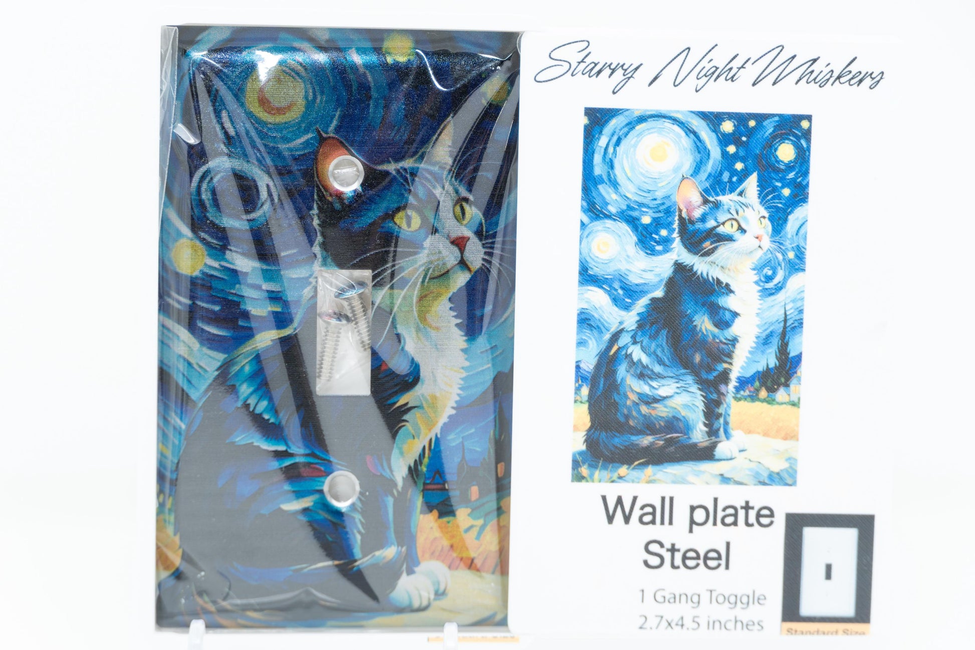 Starry Night Whiskers - Wall Plate Steel - Image 5