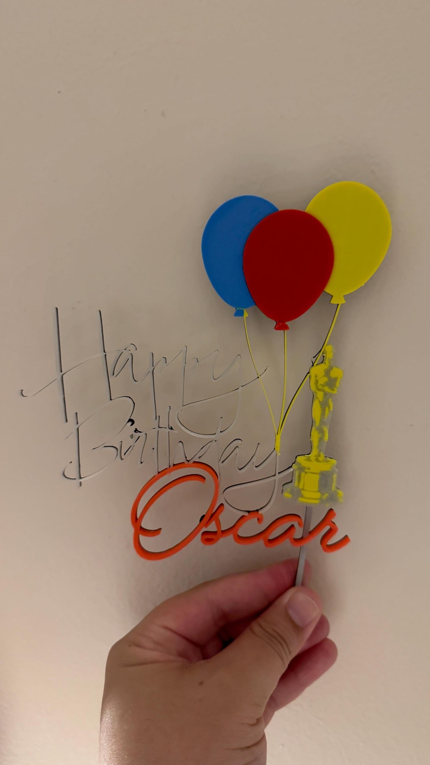 Personalized Birthday & Anniversary Cake Toppers | PixelCraft360 - 3