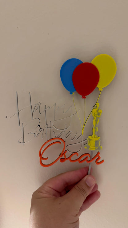 Personalized Birthday & Anniversary Cake Toppers | PixelCraft360 - 3