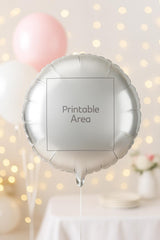 Custom Photo Balloon 18 Inch Round Foil - 4-Pack Personalized Decor 4