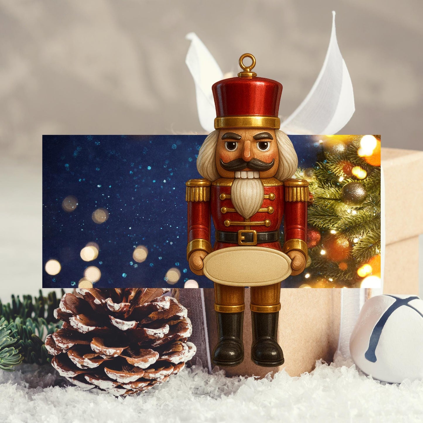 Custom Personalized Christmas Ornaments | Wood or Acrylic - 4