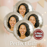 Custom Photo Balloon 18 Inch Round Foil - 4-Pack Personalized Decor 1