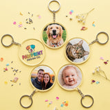 Custom Photo Acrylic Keychain, Pet Portrait Keepsake 4