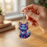 Custom Die-Cut Acrylic Keychain Set 3