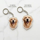 Custom Die-Cut Acrylic Keychain, Pet Portrait, Photo, Logo 6