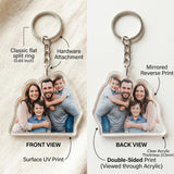 Custom Die-Cut Acrylic Keychain, Pet Portrait, Photo, Logo 3