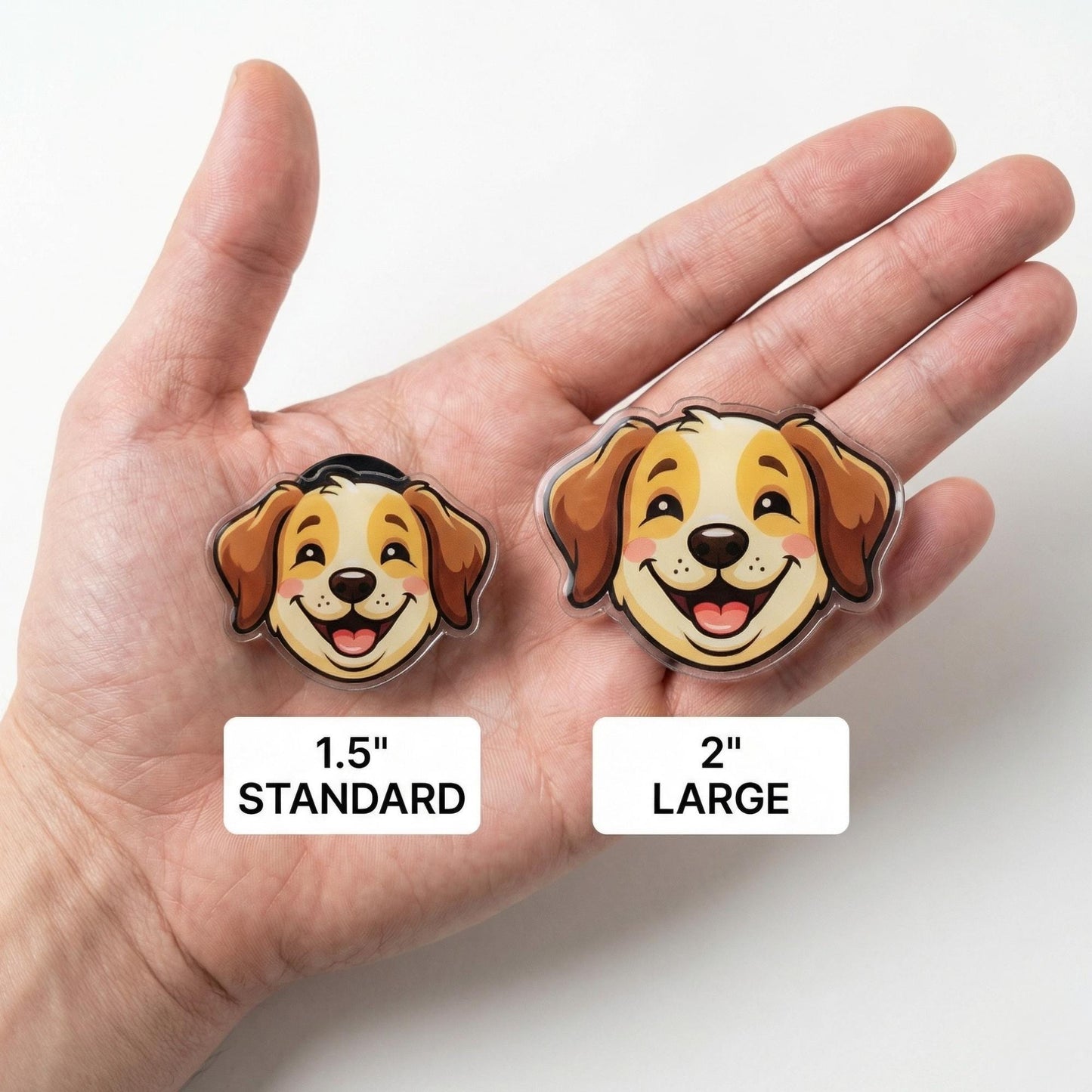 Custom Photo Name Clog Charm, Full Color Die Cut Acrylic - 3