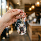 Custom Photo Acrylic Keychain, Pet Portrait Keepsake 6