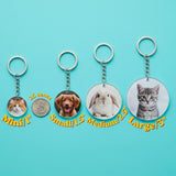Custom Photo Acrylic Keychain, Pet Portrait Keepsake 2