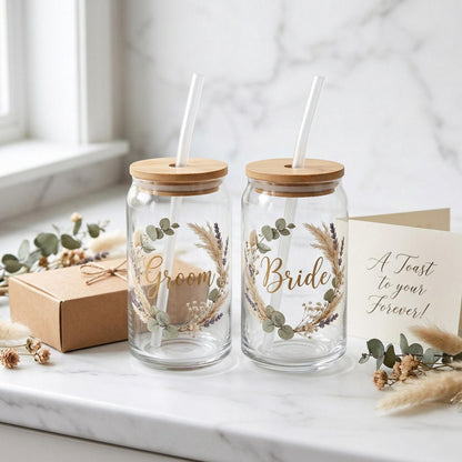 Personalized Glass Can Tumbler | Custom Photo, Name, Logo - 2