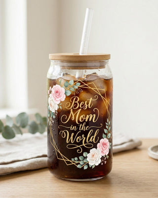 Personalized Glass Can Tumbler | Custom Photo, Name, Logo - 1