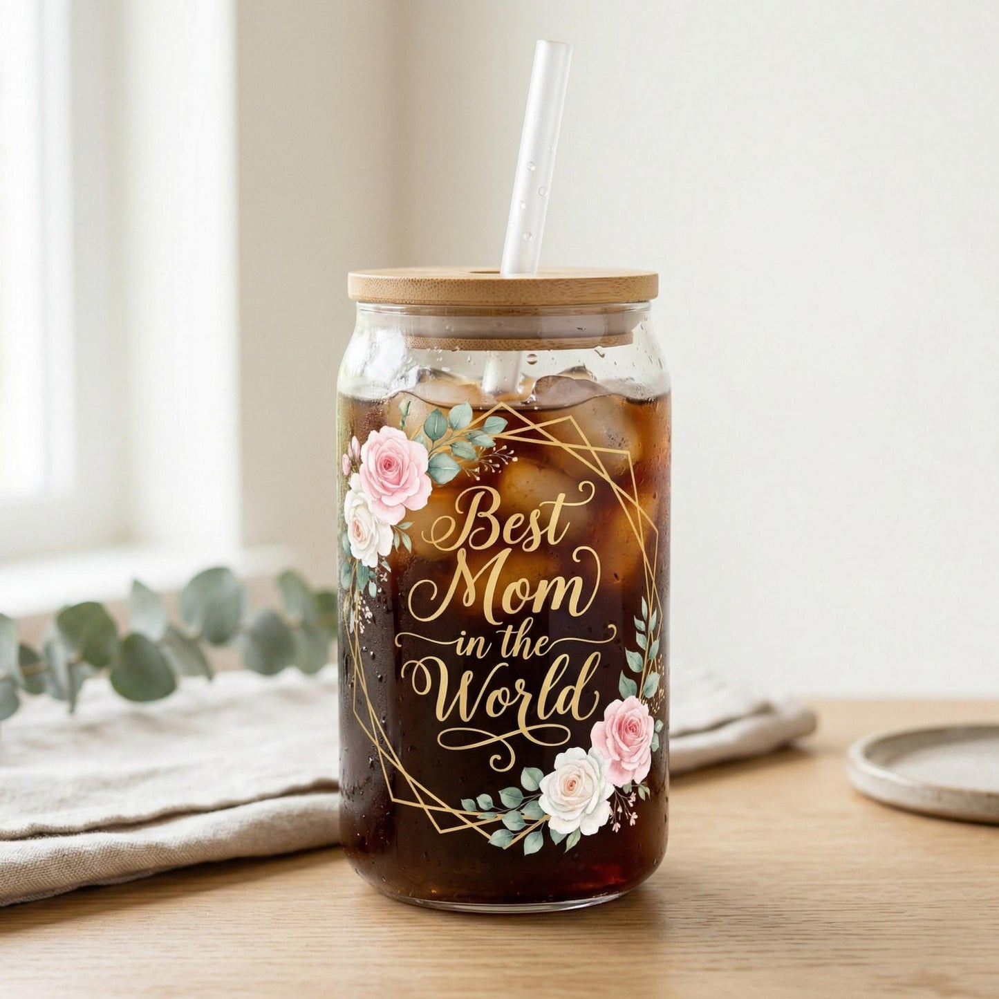 Personalized Glass Can Tumbler | Custom Photo, Name, Logo - 1