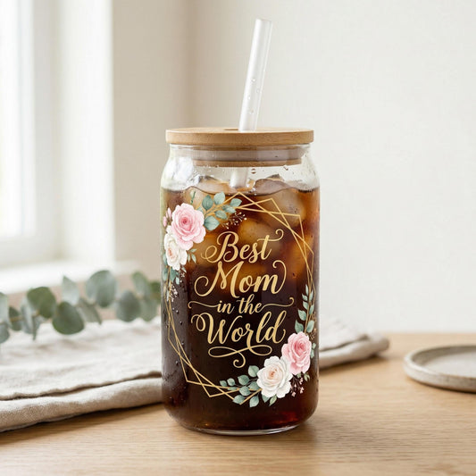 Personalized Glass Can Tumbler | Custom Photo, Name, Logo - 1