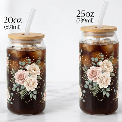 Personalized Glass Can Tumbler | Custom Photo, Name, Logo - 5