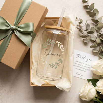 Personalized Glass Can Tumbler | Custom Photo, Name, Logo - Image 8