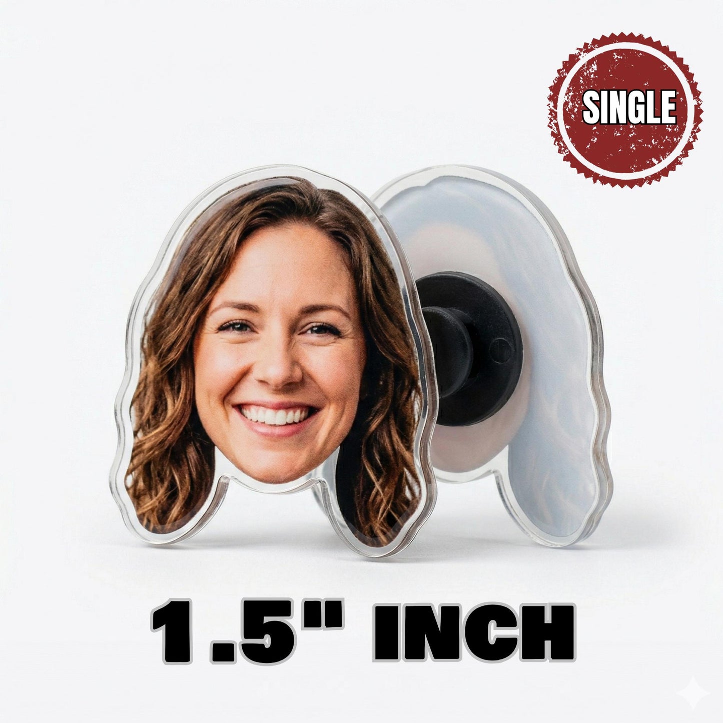 Custom Photo Name Clog Charm, Full Color Die Cut Acrylic Shoe - Image 10