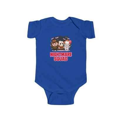 Nightmare Squad Baby Bodysuit | Infant Halloween Outfit, Funny Horror Baby Clothing, Creepy Cotton Onesie, Baby Shower Gift – Custom Kids clothes by PixelCraft360, unique decoration for events and special gifts