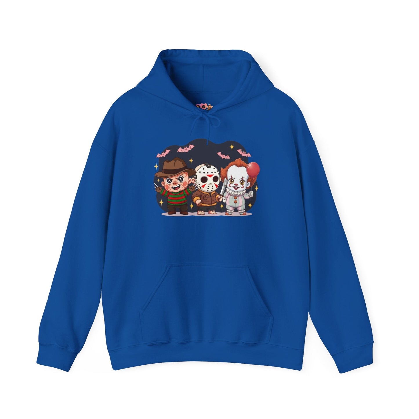 Nightmare Squad Halloween Hoodie | Unisex Heavy Blend™ Sweatshirt | Cozy Cotton - Poly Fleece Front & Back Print – Custom Hoodie by PixelCraft360, unique decoration for events and special gifts