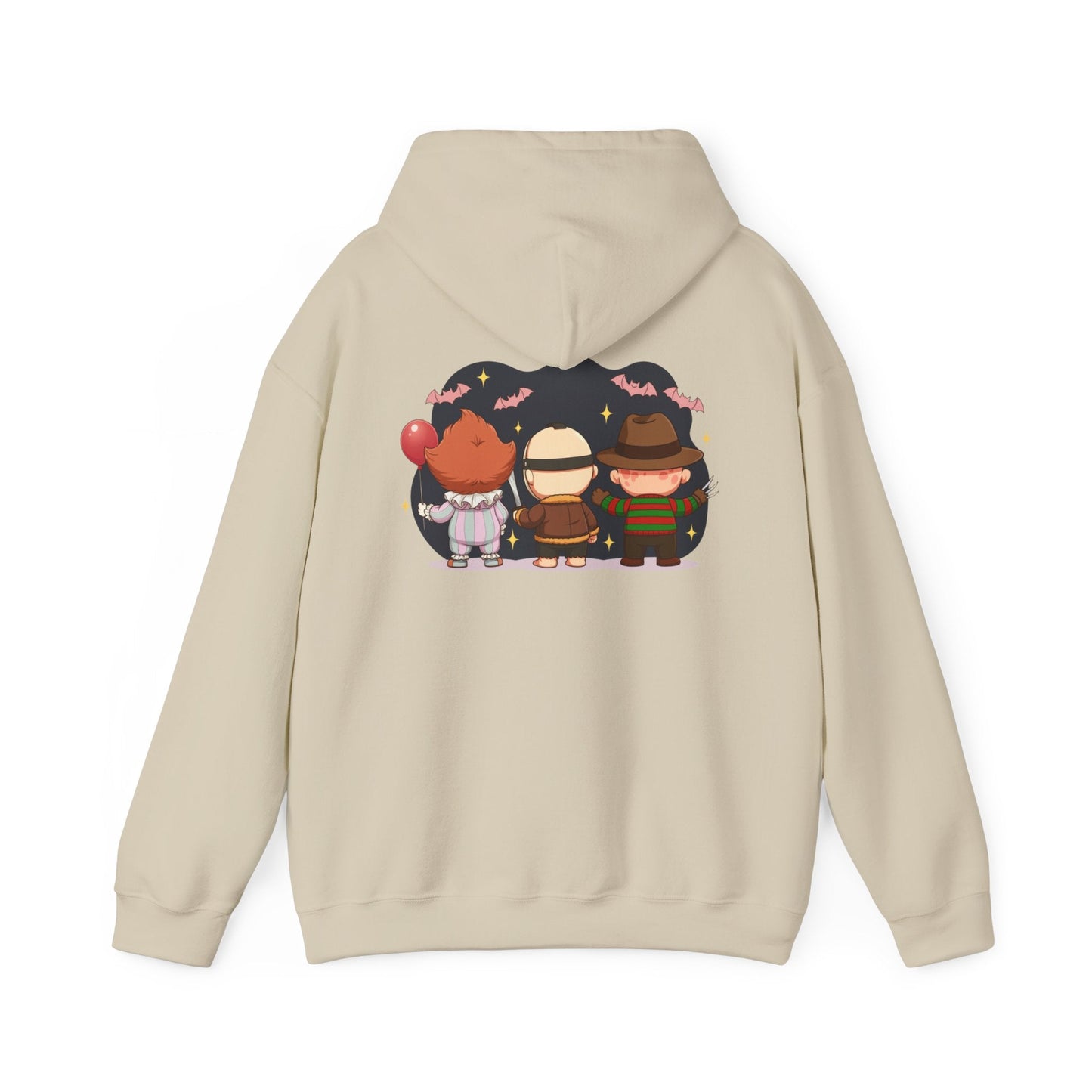 Nightmare Squad Halloween Hoodie | Unisex Heavy Blend™ Sweatshirt | Cozy Cotton - Poly Fleece Front & Back Print – Custom Hoodie by PixelCraft360, unique decoration for events and special gifts