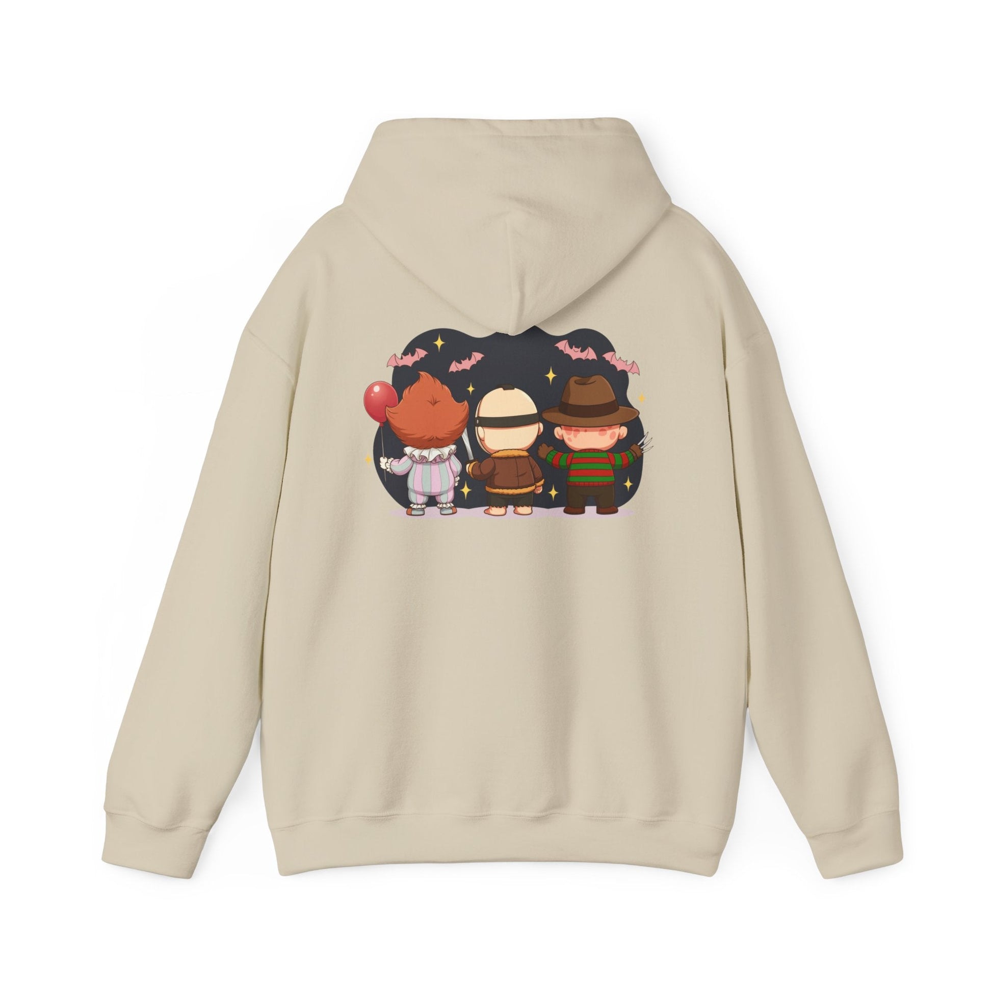 Nightmare Squad Halloween Hoodie | Unisex Heavy Blend™ Sweatshirt | Cozy Cotton - Poly Fleece Front & Back Print – Custom Hoodie by PixelCraft360, unique decoration for events and special gifts