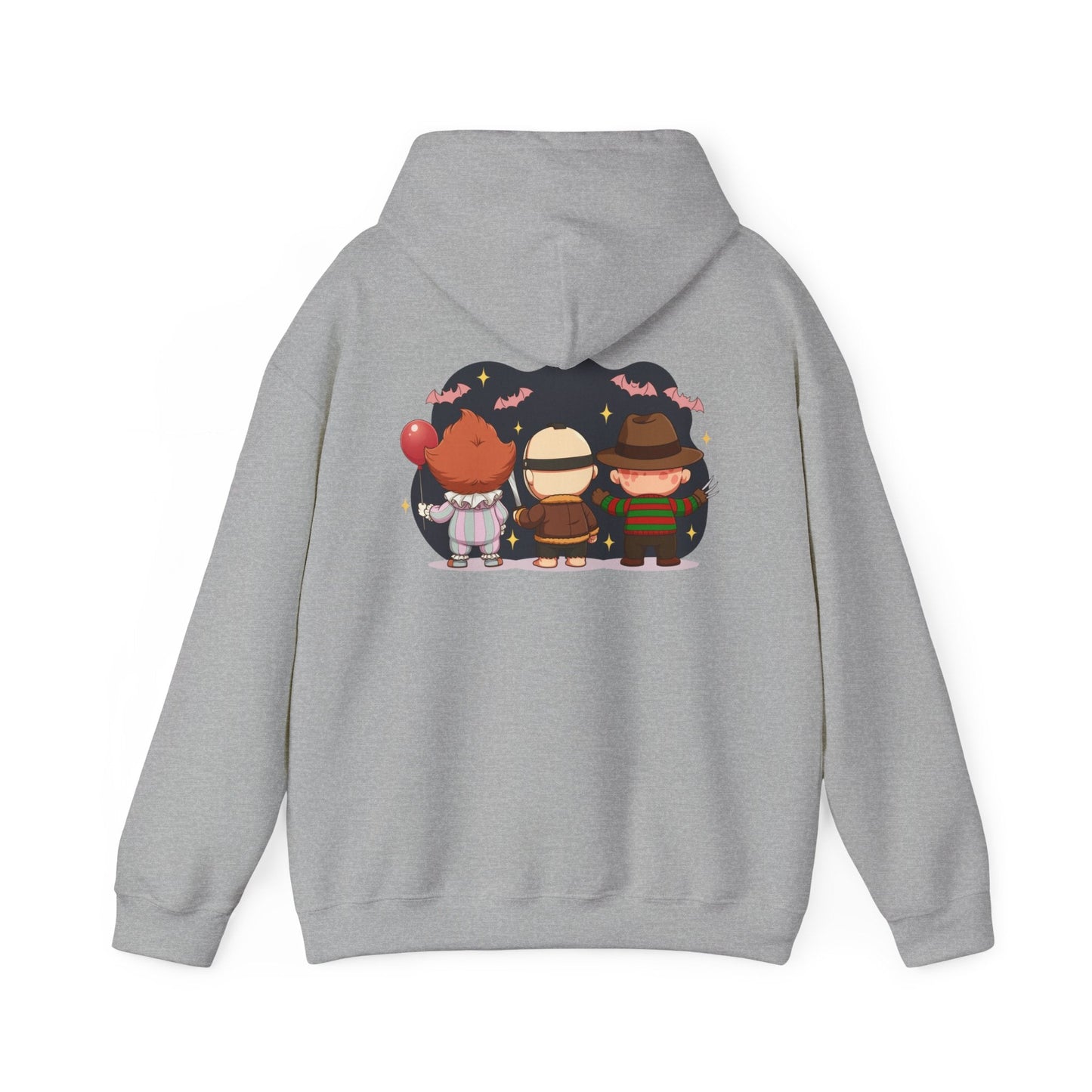Nightmare Squad Halloween Hoodie | Unisex Heavy Blend™ Sweatshirt | Cozy Cotton - Poly Fleece Front & Back Print – Custom Hoodie by PixelCraft360, unique decoration for events and special gifts