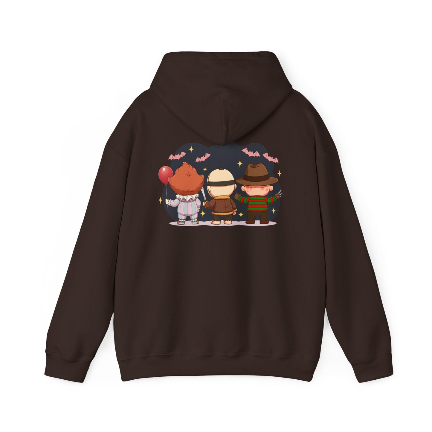 Nightmare Squad Halloween Hoodie | Unisex Heavy Blend™ Sweatshirt | Cozy Cotton - Poly Fleece Front & Back Print – Custom Hoodie by PixelCraft360, unique decoration for events and special gifts