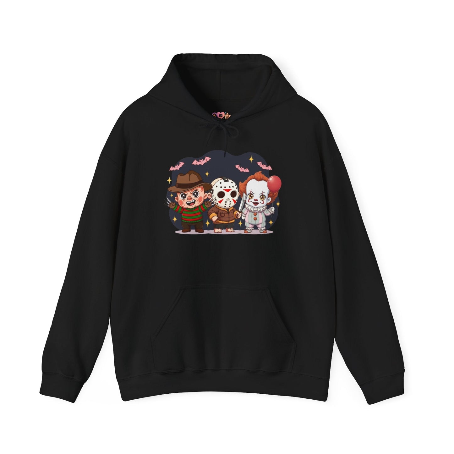Nightmare Squad Halloween Hoodie | Unisex Heavy Blend™ Sweatshirt | Cozy Cotton - Poly Fleece Front & Back Print – Custom Hoodie by PixelCraft360, unique decoration for events and special gifts