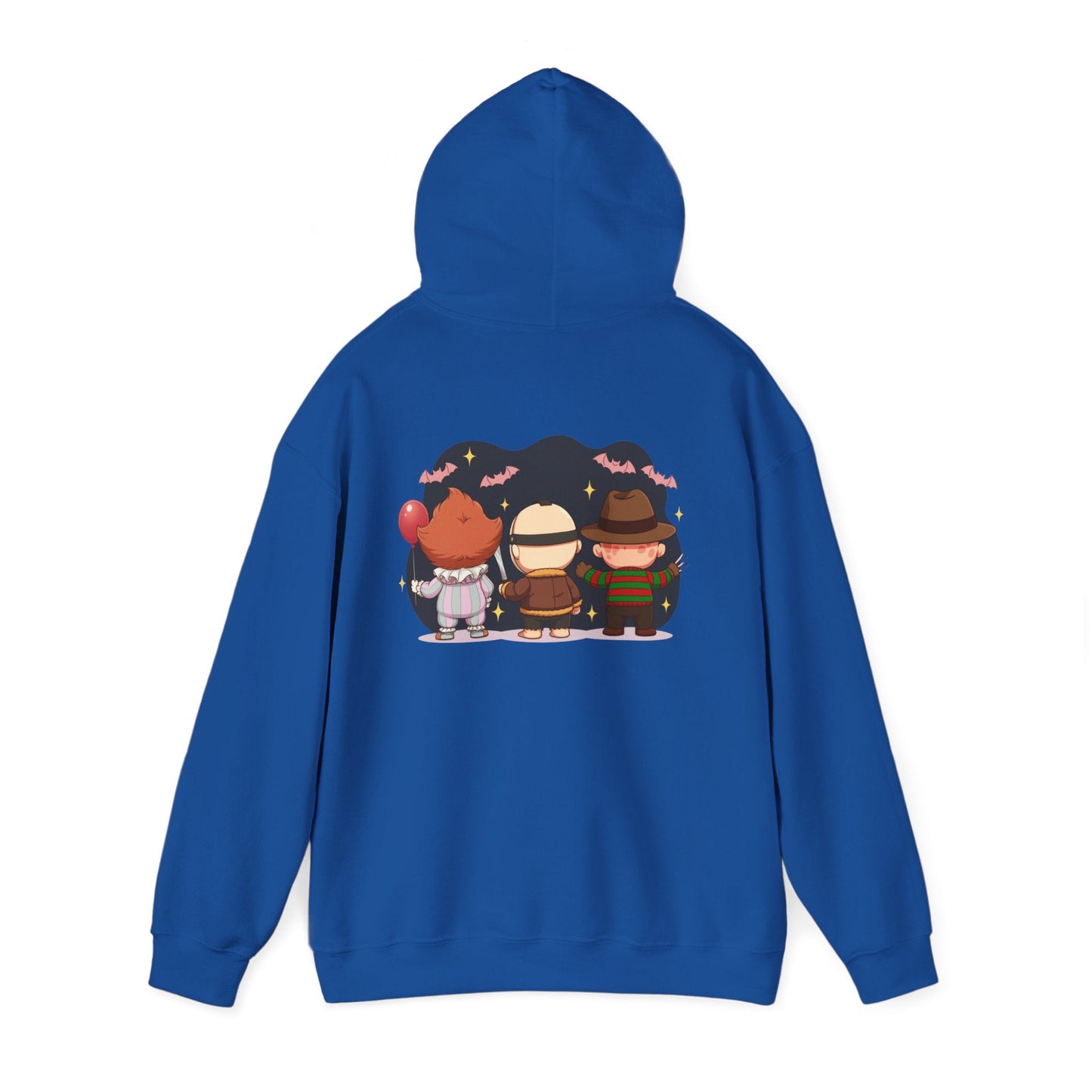 Nightmare Squad Halloween Hoodie | Unisex Heavy Blend™ Sweatshirt | Cozy Cotton - Poly Fleece Front & Back Print – Custom Hoodie by PixelCraft360, unique decoration for events and special gifts