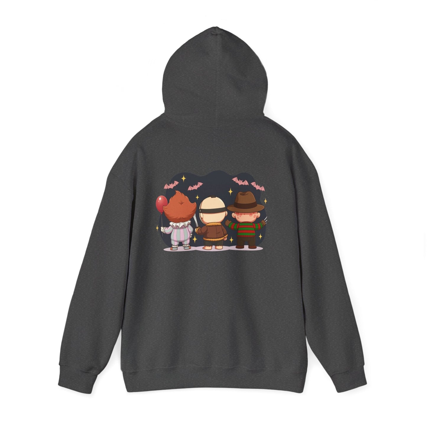 Nightmare Squad Halloween Hoodie | Unisex Heavy Blend™ Sweatshirt | Cozy Cotton - Poly Fleece Front & Back Print – Custom Hoodie by PixelCraft360, unique decoration for events and special gifts