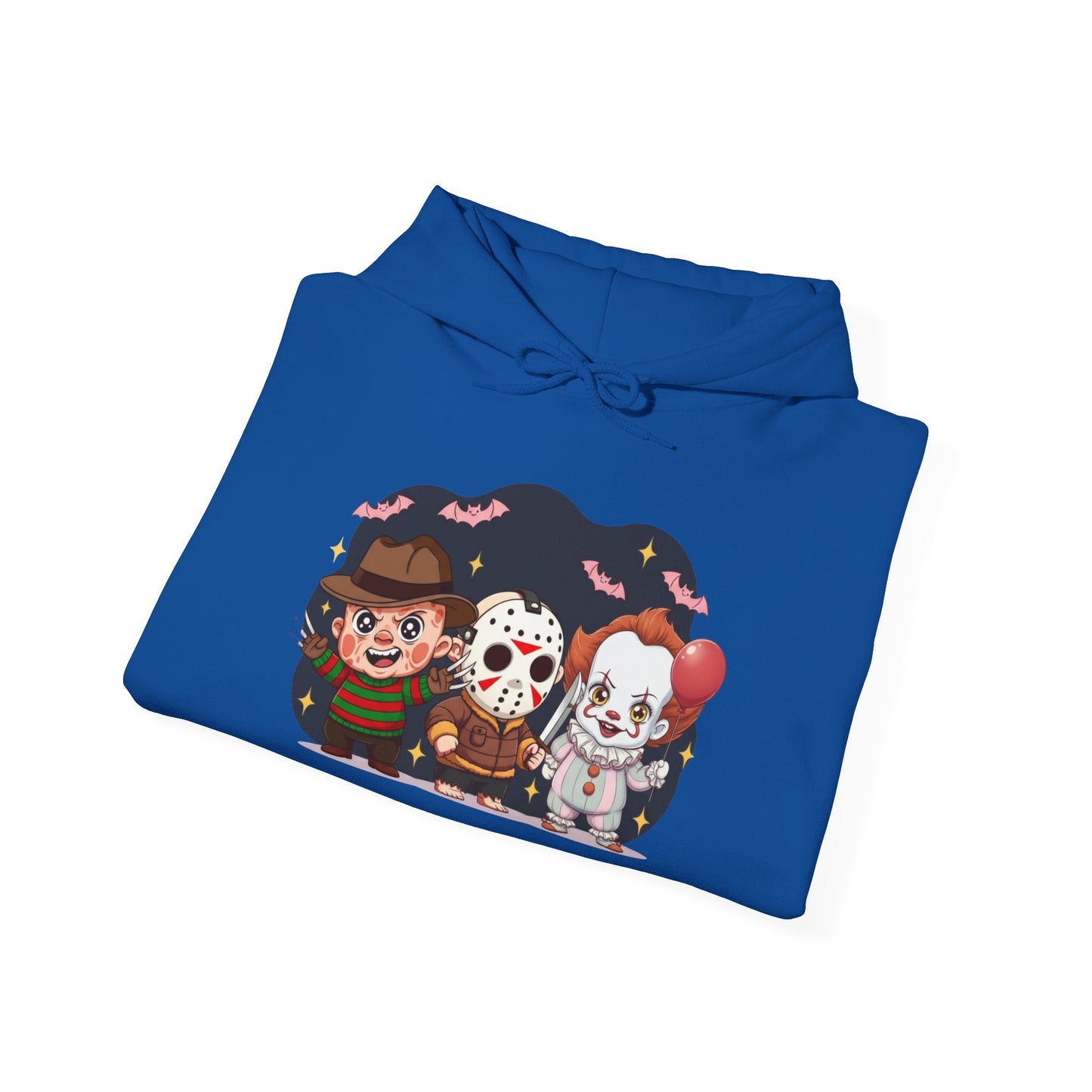 Nightmare Squad Halloween Hoodie | Unisex Heavy Blend™ Sweatshirt | Cozy Cotton - Poly Fleece Front & Back Print – Custom Hoodie by PixelCraft360, unique decoration for events and special gifts